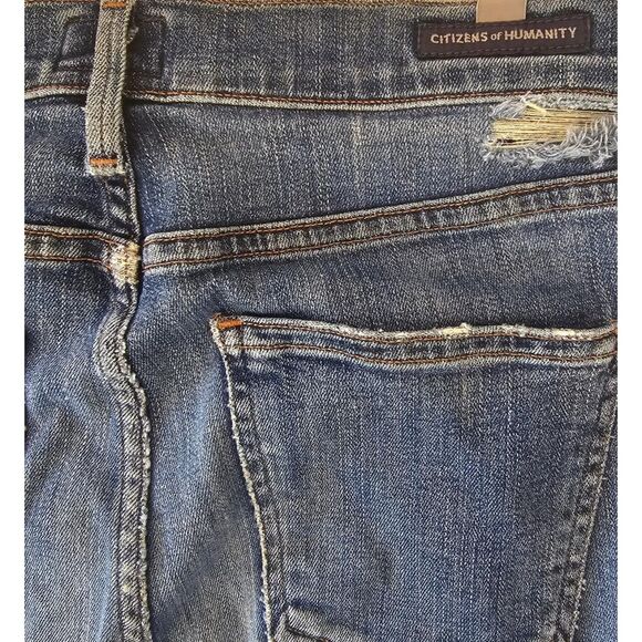 Citizens of Humanity Rocket High Rise Skinny Jeans | Women’s 27 Distressed EUC - Picture 6 of 6